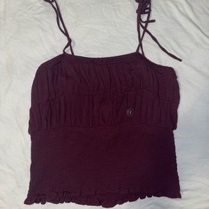 NWT Kendall and Kylie Scrunch Crop Top